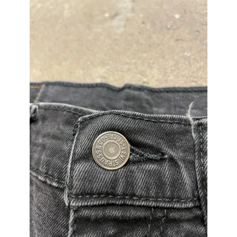 Levis 502 Jeans‎ Mens 31x30 Gray Tapered Leg Stretch Denim Zip Fly 5-Pocket